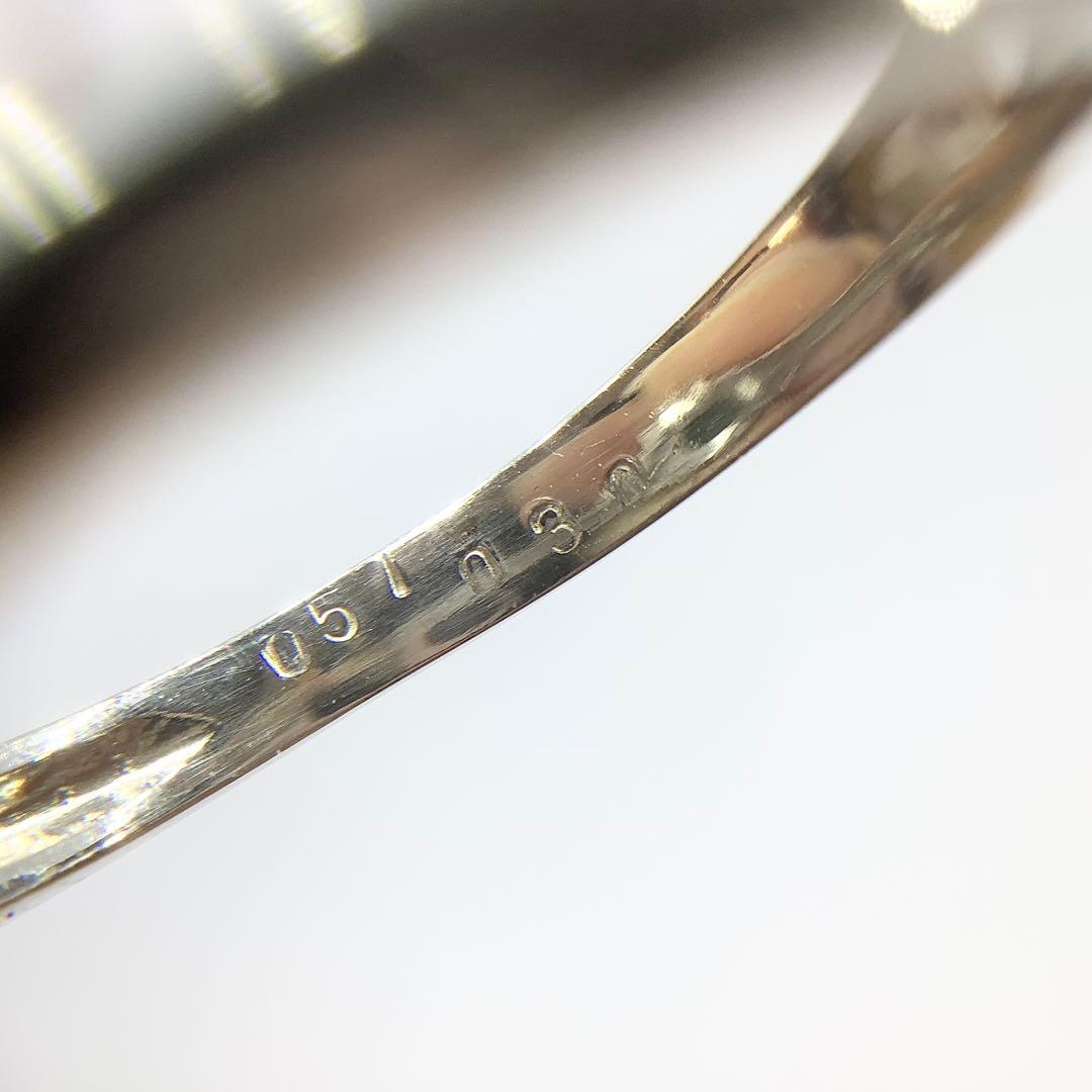 Pt900 プラチナ　エメラルド ダイヤモンド　リング