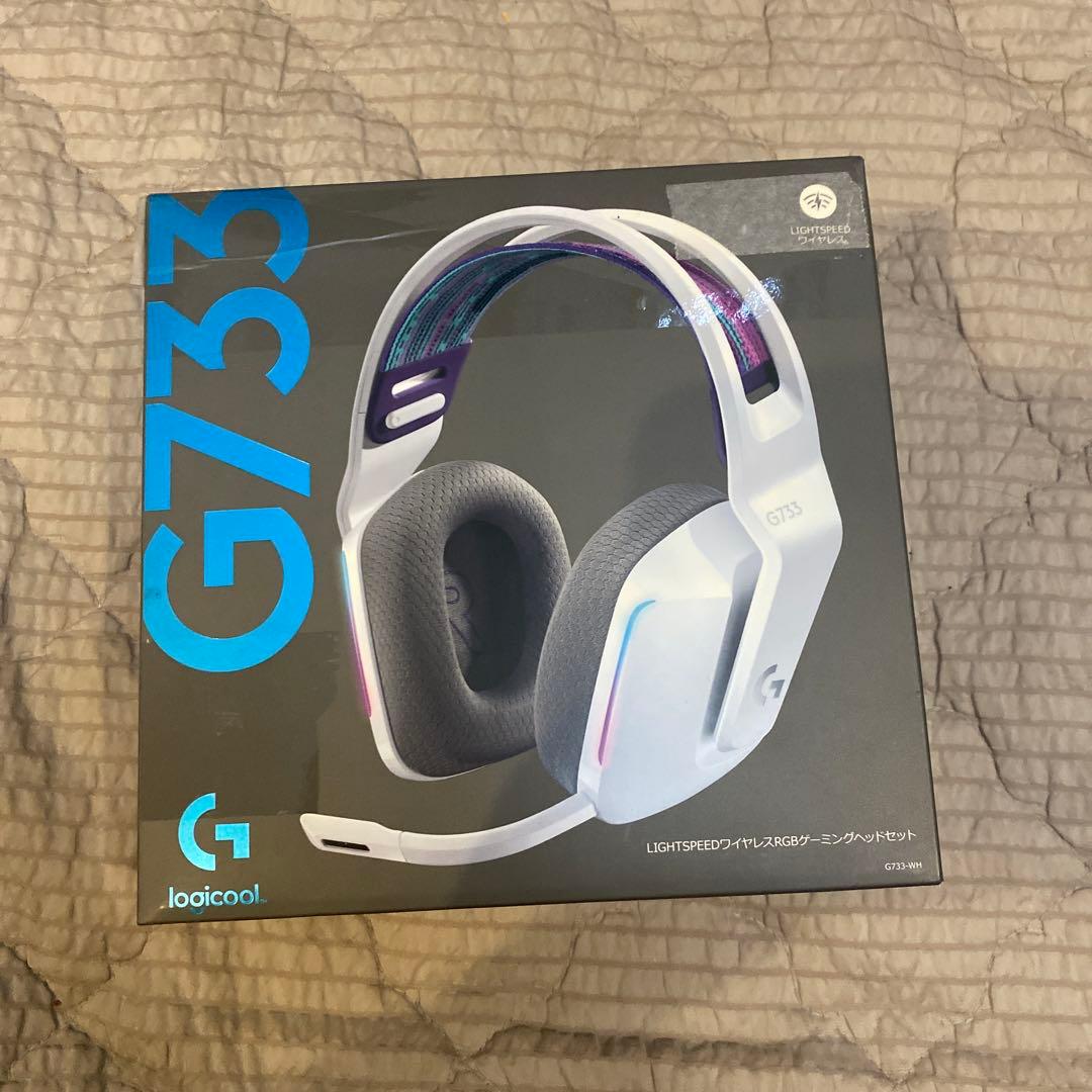 ロジクール　G733 ゲーミングヘッドセット　ヘッドホン　ホワイト
