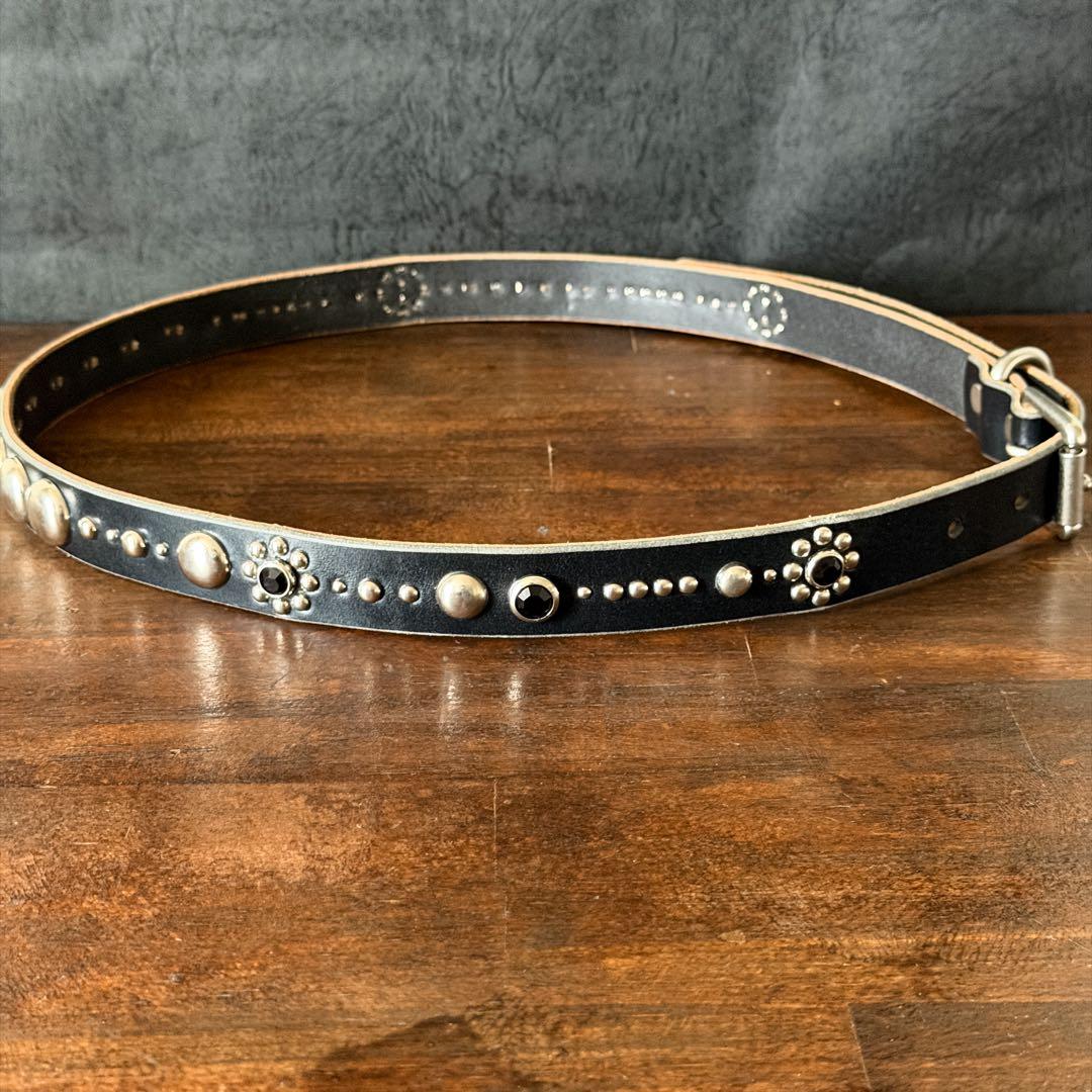 スタッズナローベルトQuiet UKサドル23mm34inch110cm