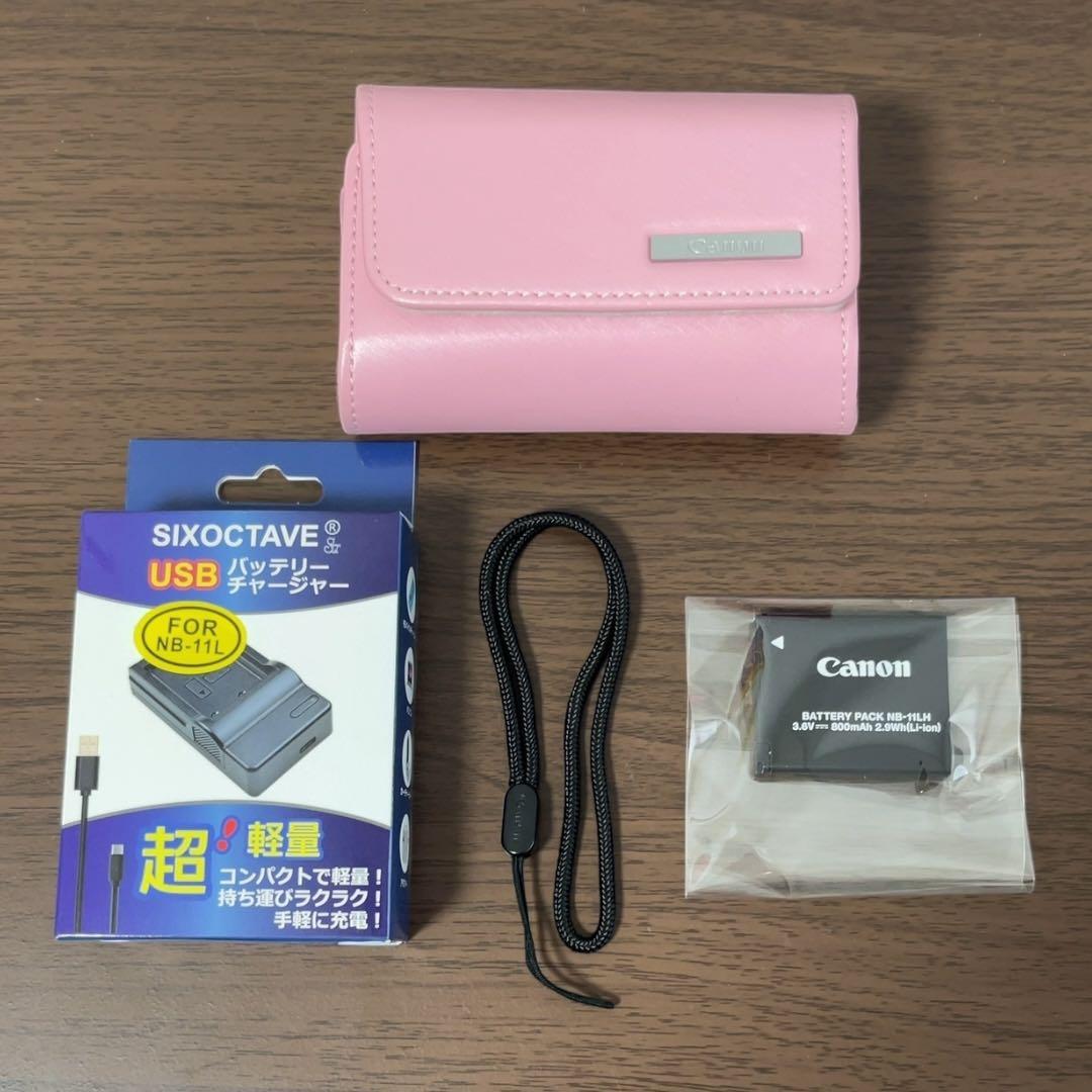 【極美品】 Canon IXY650 新品充電器 純正バッテリー ケース等付き