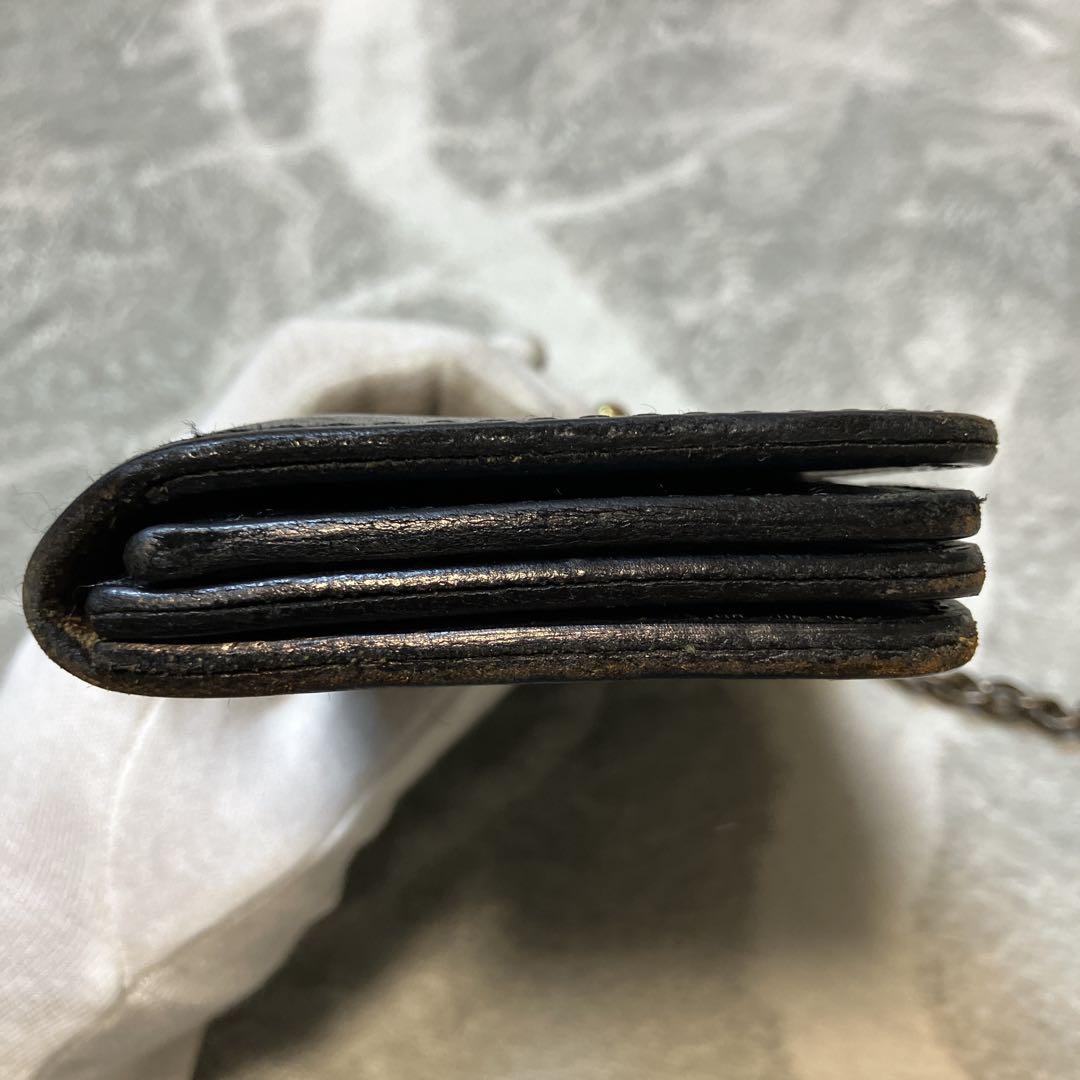 【希少】KADOYA 長財布 バイカーズウォレット チェーン レザー ブラック