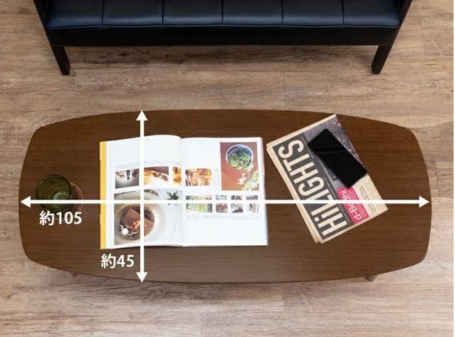 【新品アウトレット】北欧調折れ脚テーブル105cm×45cm ダークブラウン