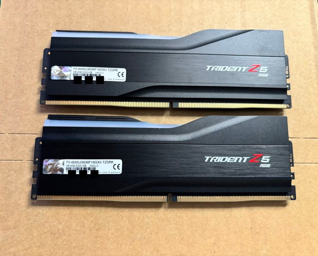 メモリー G.Skill Trident Z5 RGB DDR5 16GB 6000MHz