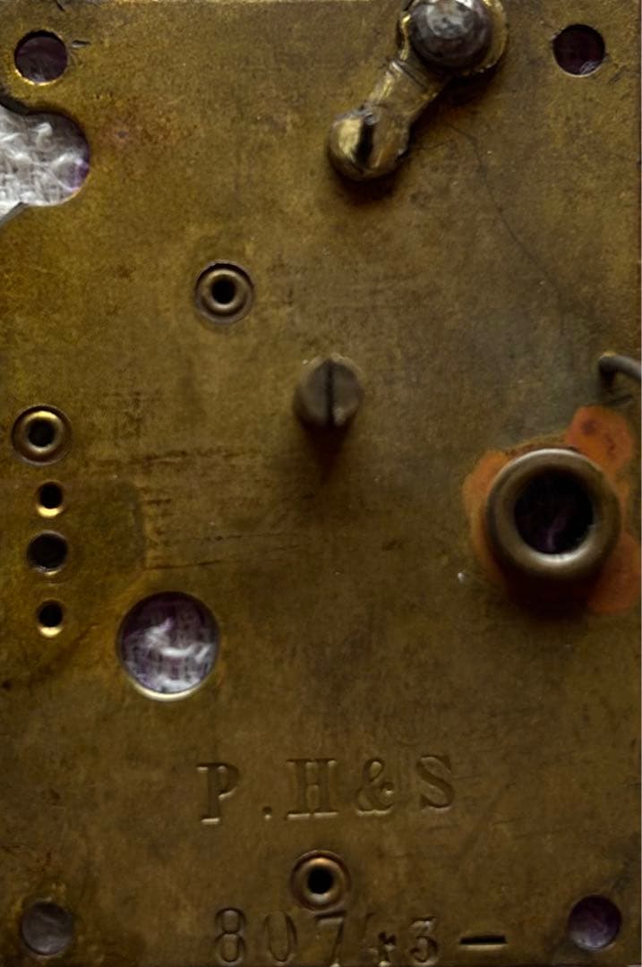 置時計　ゼンマイ　整備済　オーバーホール　レトロ　アンティーク　16