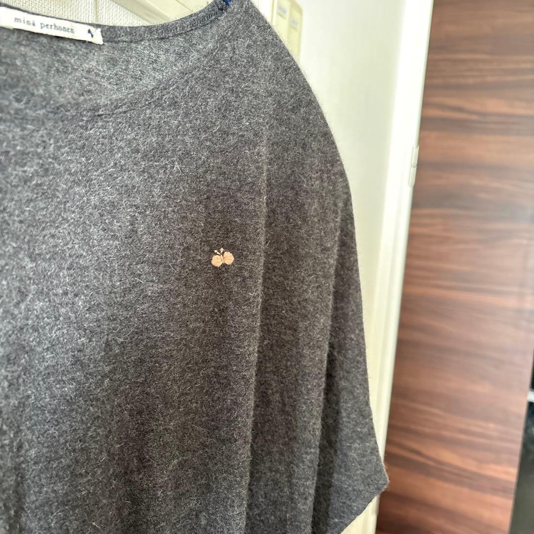 ミナペルホネン　ワンピース　グレー