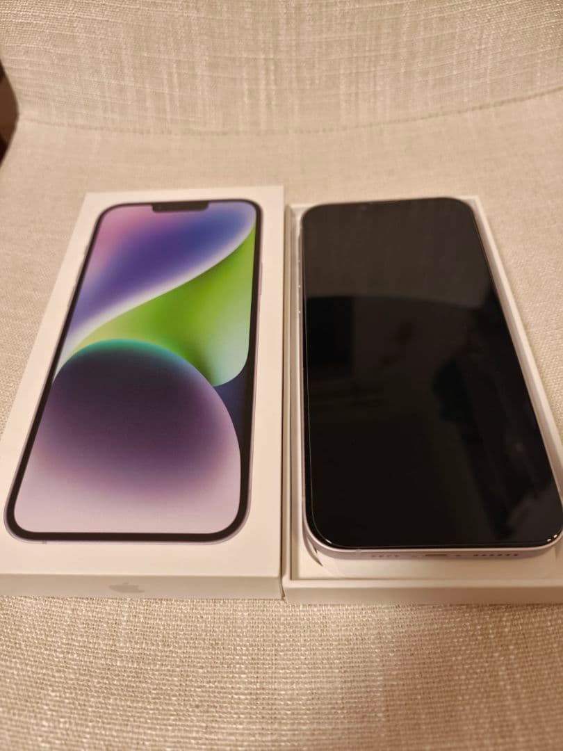 【極美品】iPhone 14PLUS 128GB　パープル