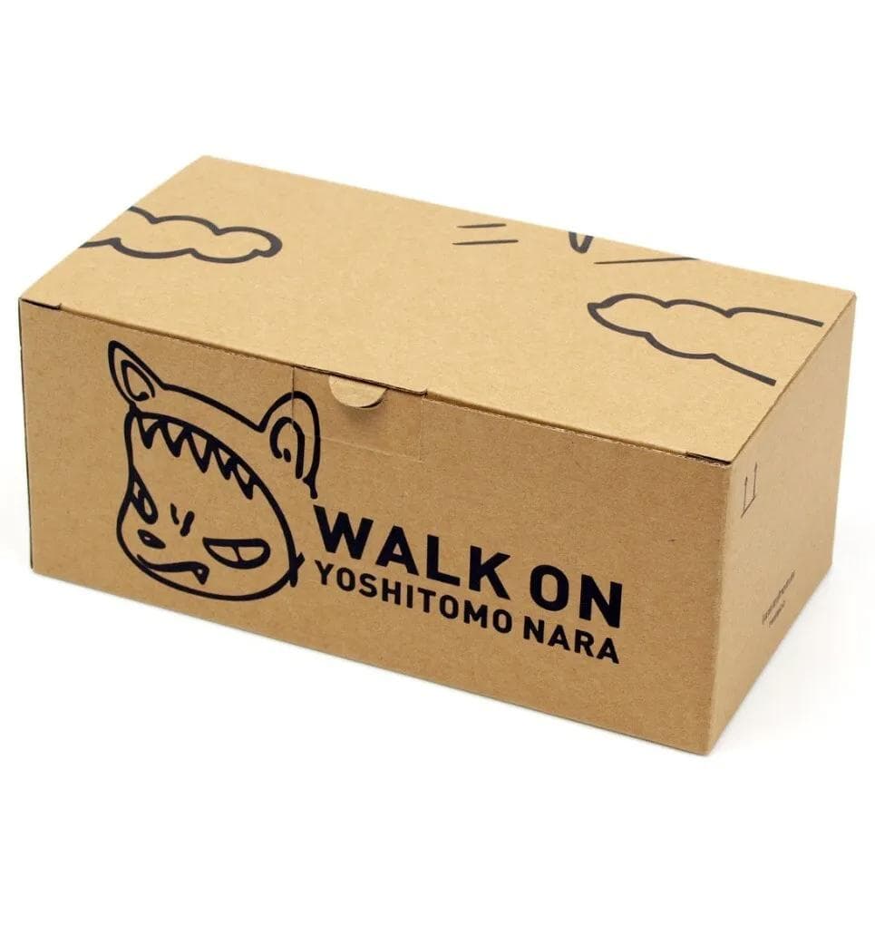 【新品／保証付き】奈良美智 パタパタクロック WALK ON ブルー ギフト