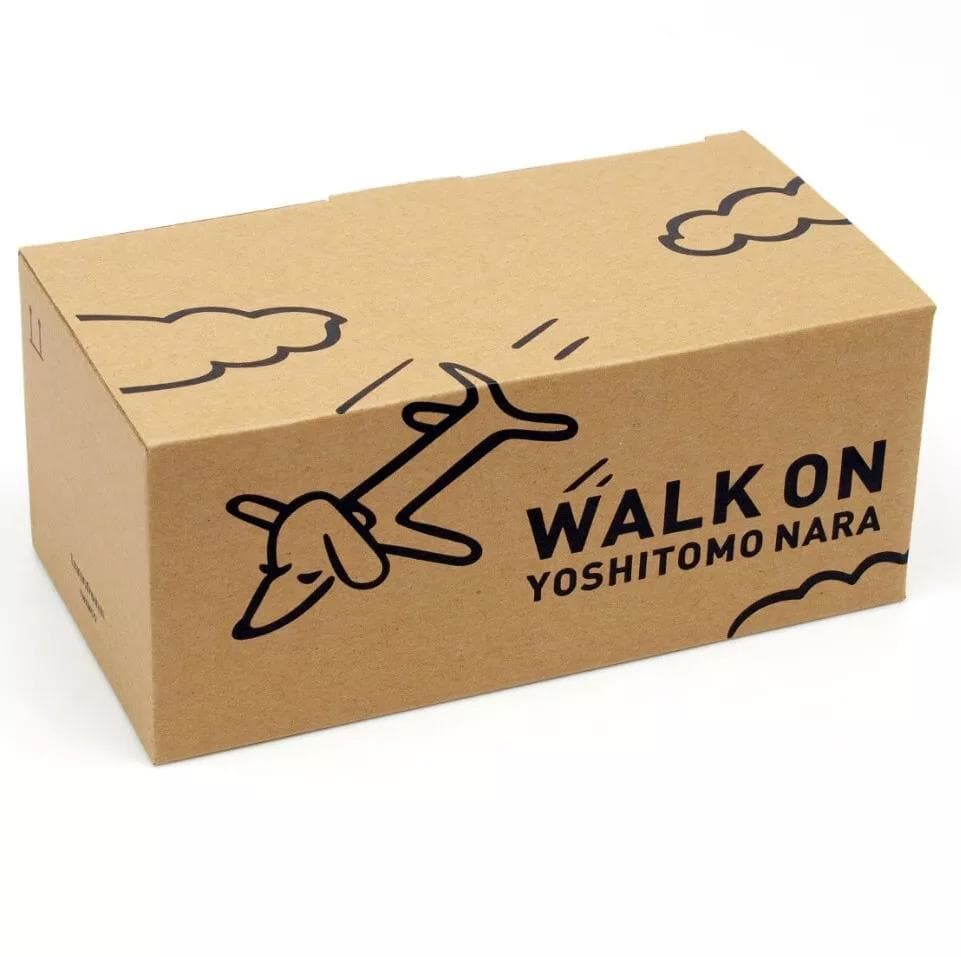 【新品／保証付き】奈良美智 パタパタクロック WALK ON ブルー ギフト