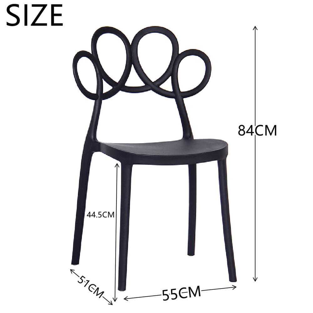 在庫一掃新品未使用ダイニングチェア 椅子4脚セット（黒・ピンク・ホワイト選択可)