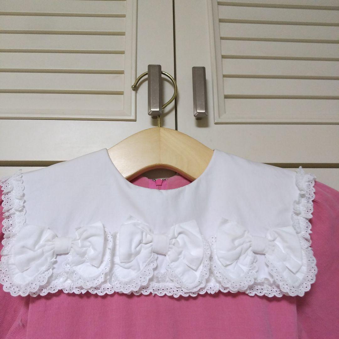 Ponシャーリーテンプル ローラアシュレイ長袖半袖ワンピース