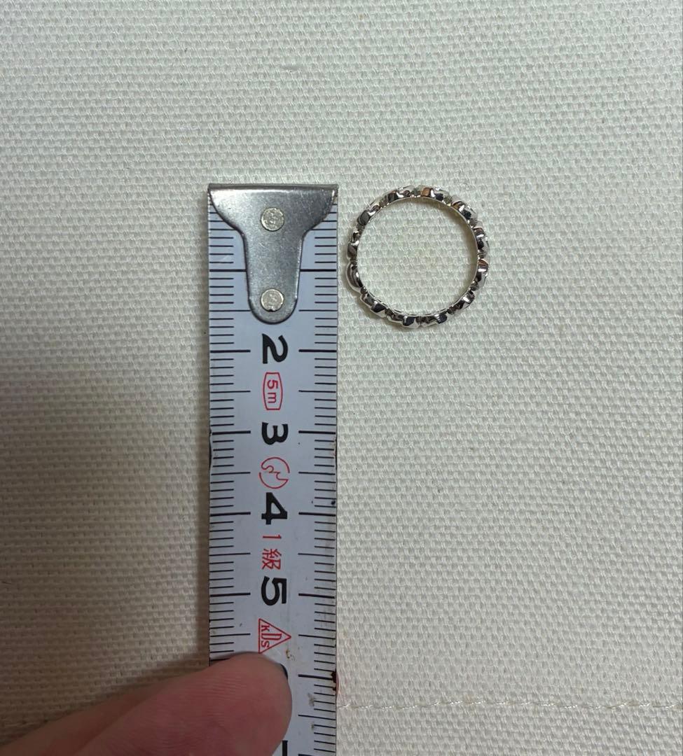 チ*ス様 GUCCI ロゴデザイン シルバーリング AU750 1973 グッチ