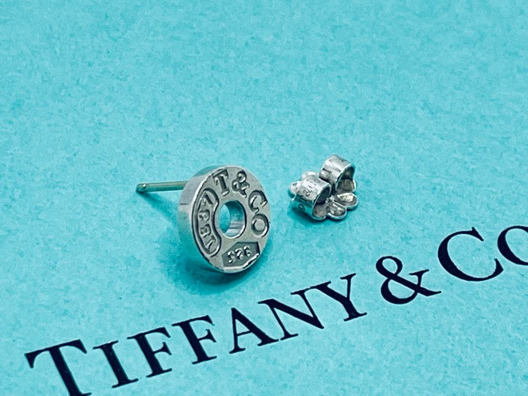 h818 美品　ティファニー　1837 オープン　サークル　ピアス　片耳　925