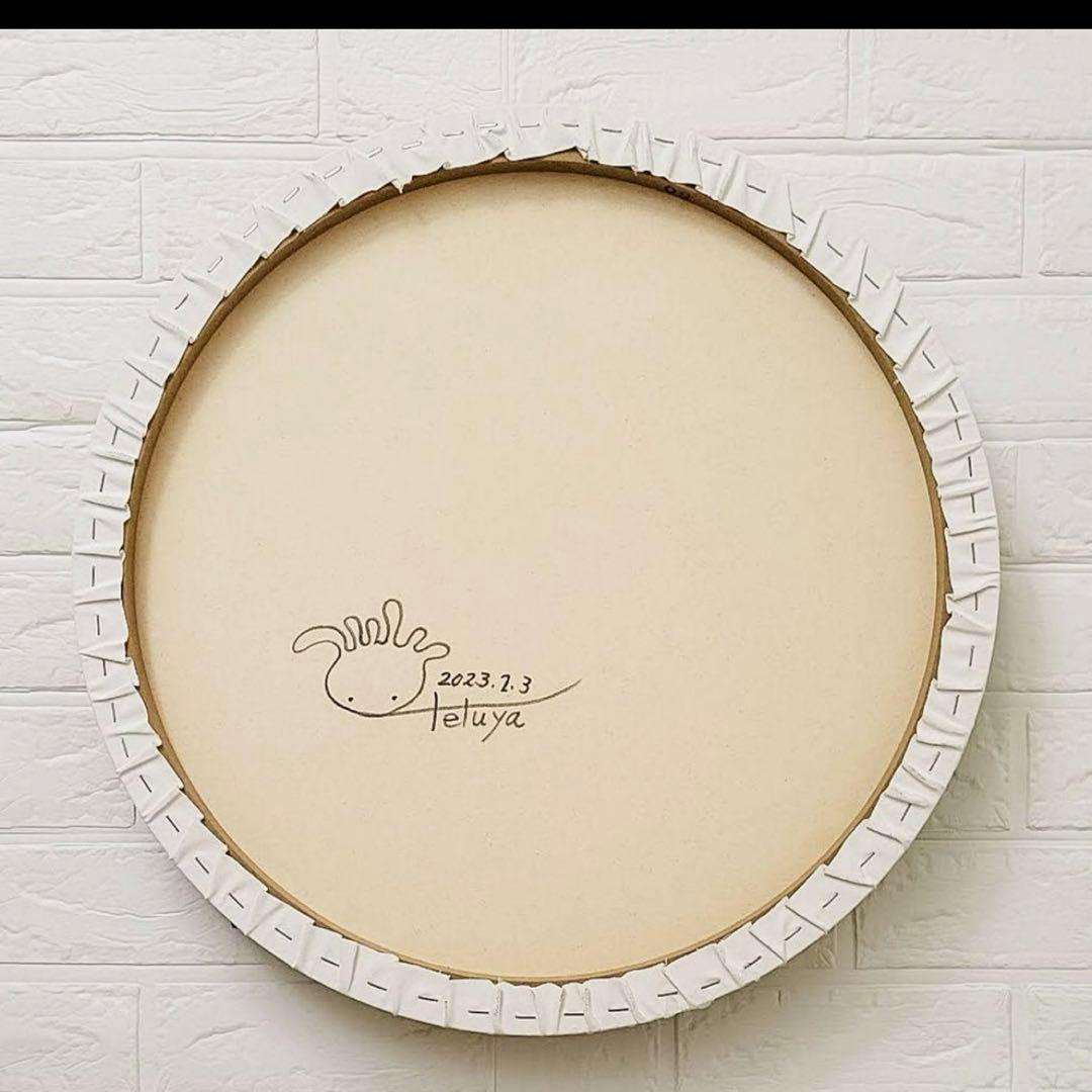 専用★鈴木哲也★丸型(500×500mm)アクリル原画1点物★送料無料#0030