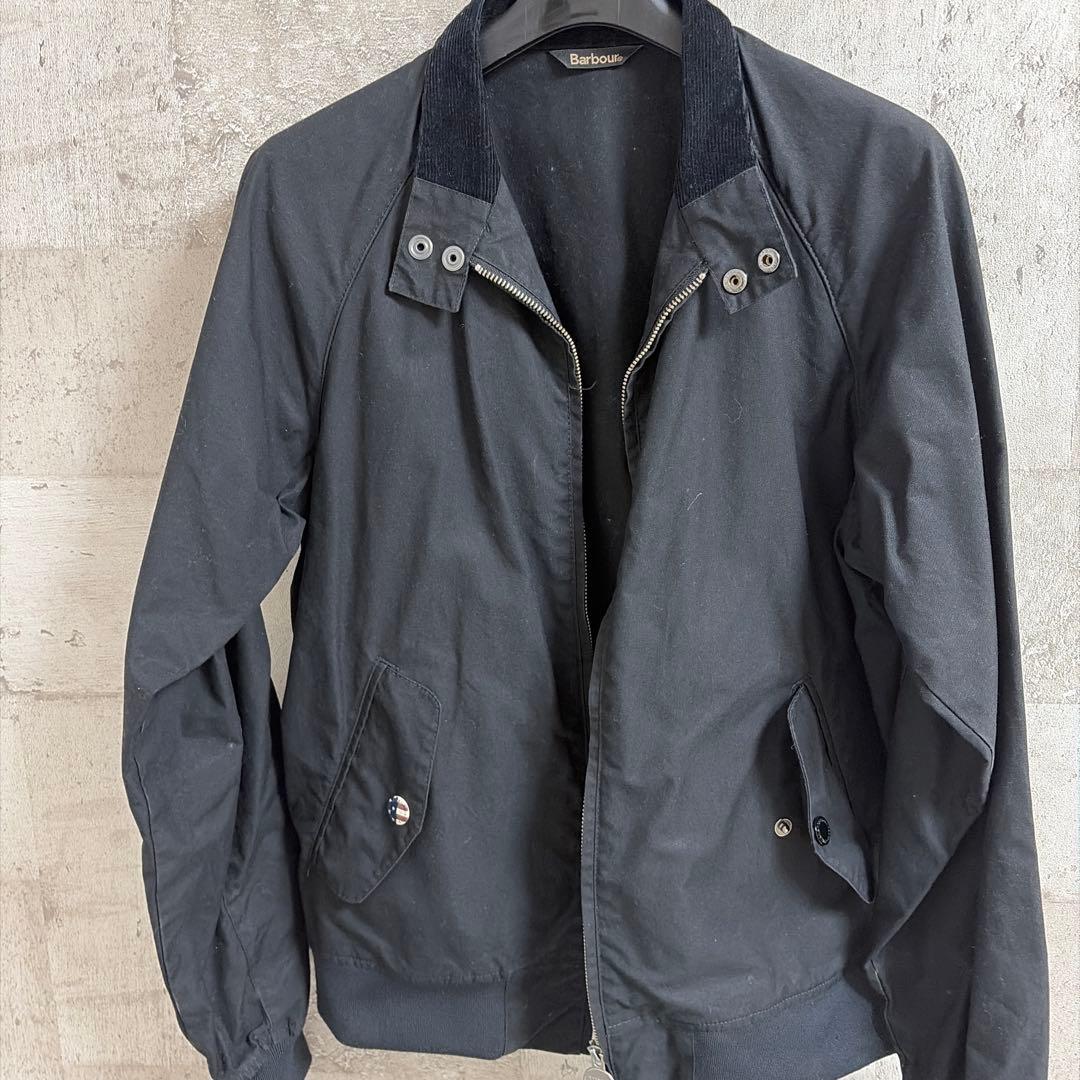 美品　Barbour ブラック ジャケット S