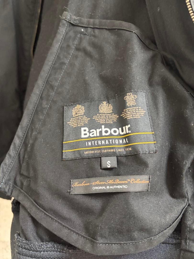 美品　Barbour ブラック ジャケット S