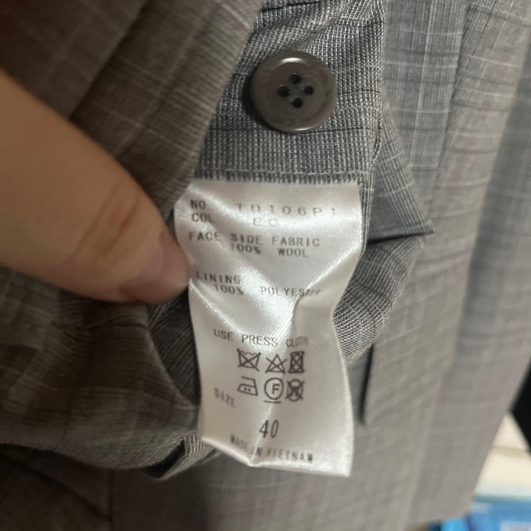 THE SUIT COMPANY グレー ビジネススーツ パンツセット