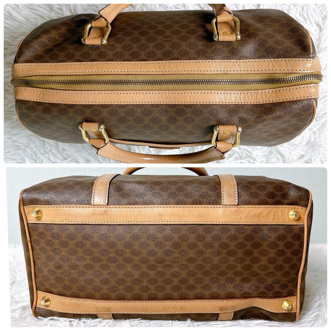 美品 セリーヌ ボストンバッグ 2way ショルダーバッグ トリオンフ マカダム