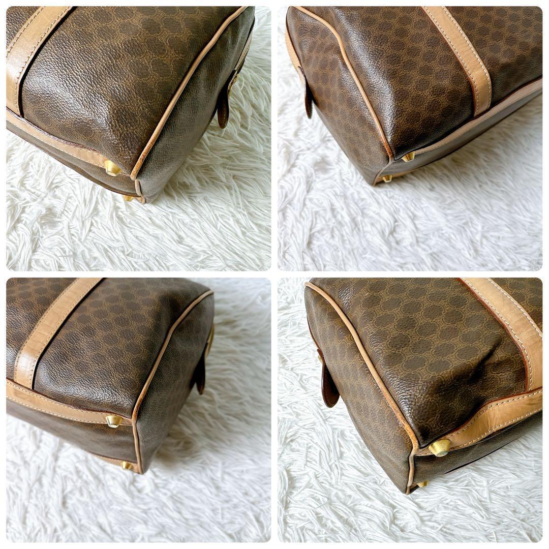 美品 セリーヌ ボストンバッグ 2way ショルダーバッグ トリオンフ マカダム