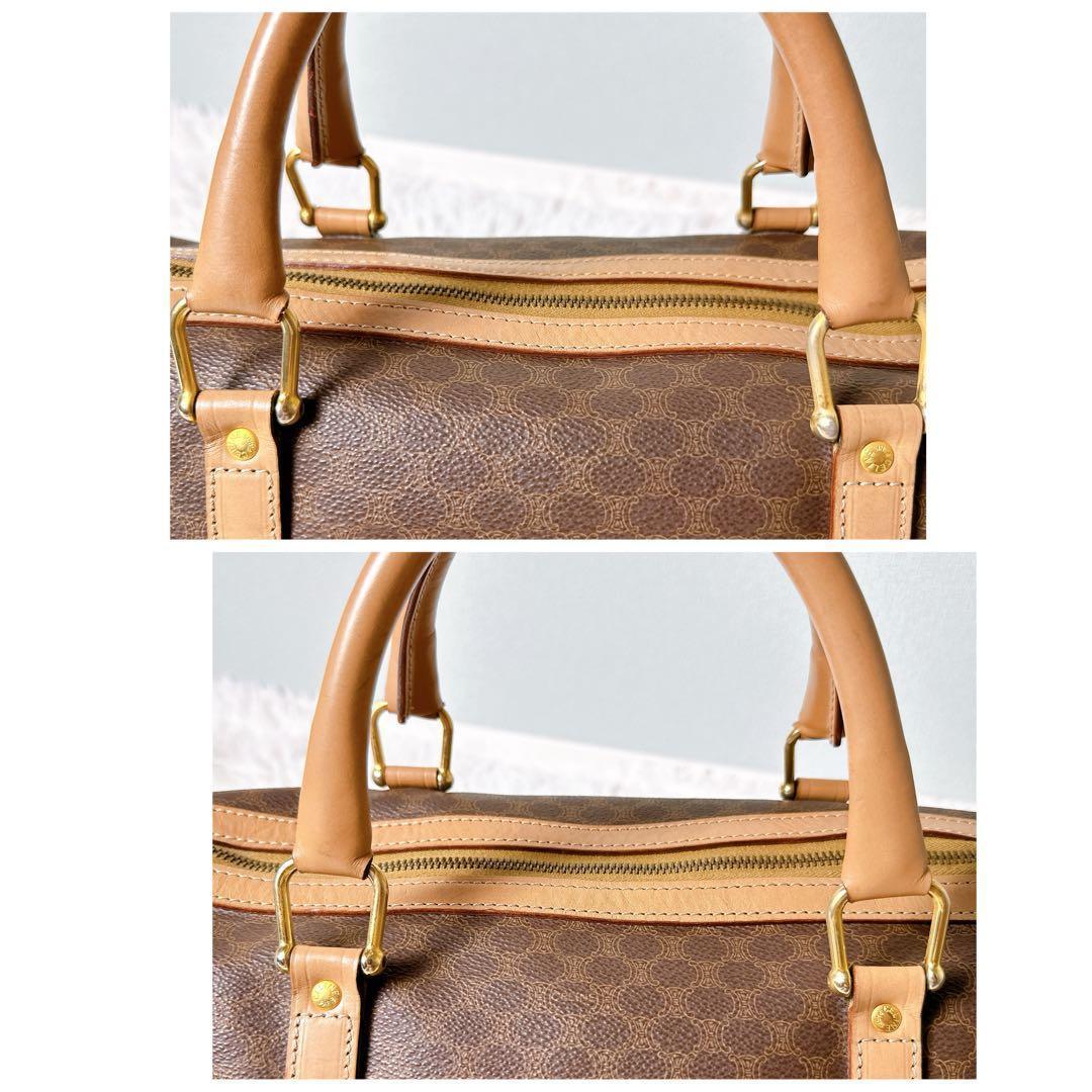 美品 セリーヌ ボストンバッグ 2way ショルダーバッグ トリオンフ マカダム