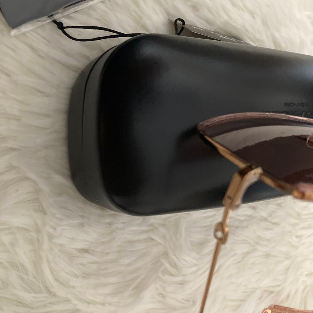 新品未使用 コーチ COACH ブラウン スクエアサングラス メガネケース 付き