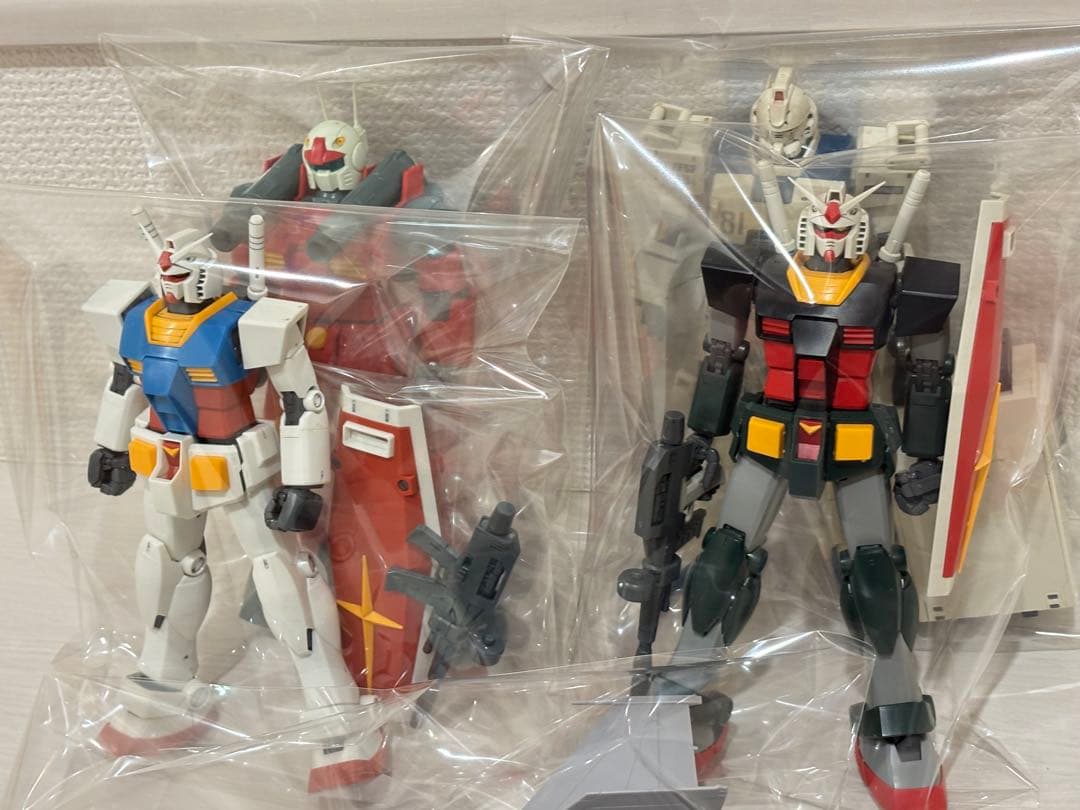 ①ジャンクプラモデル ガンプラ系・MG リアルタイプ ガンダム&Gアーマー 他