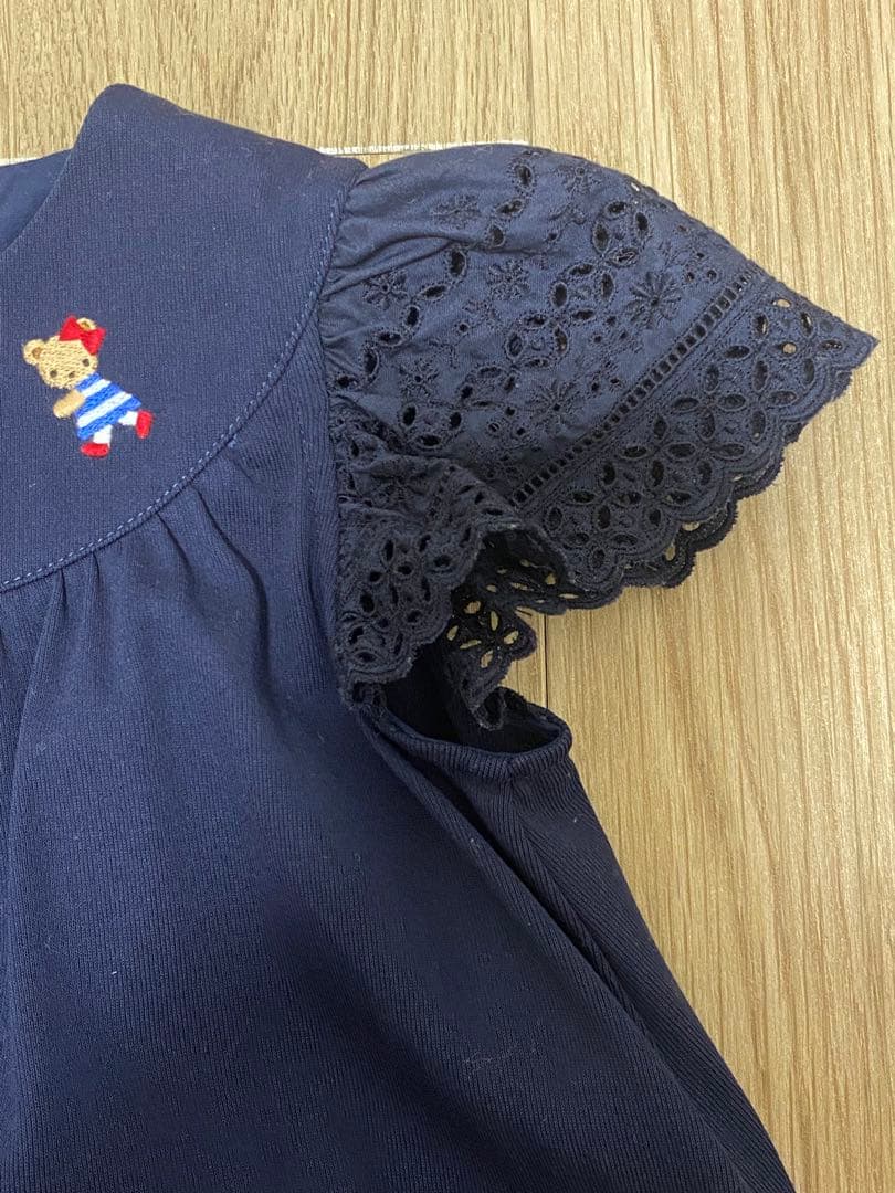 ファミリア ネイビー ワンピース 現行品 90cm