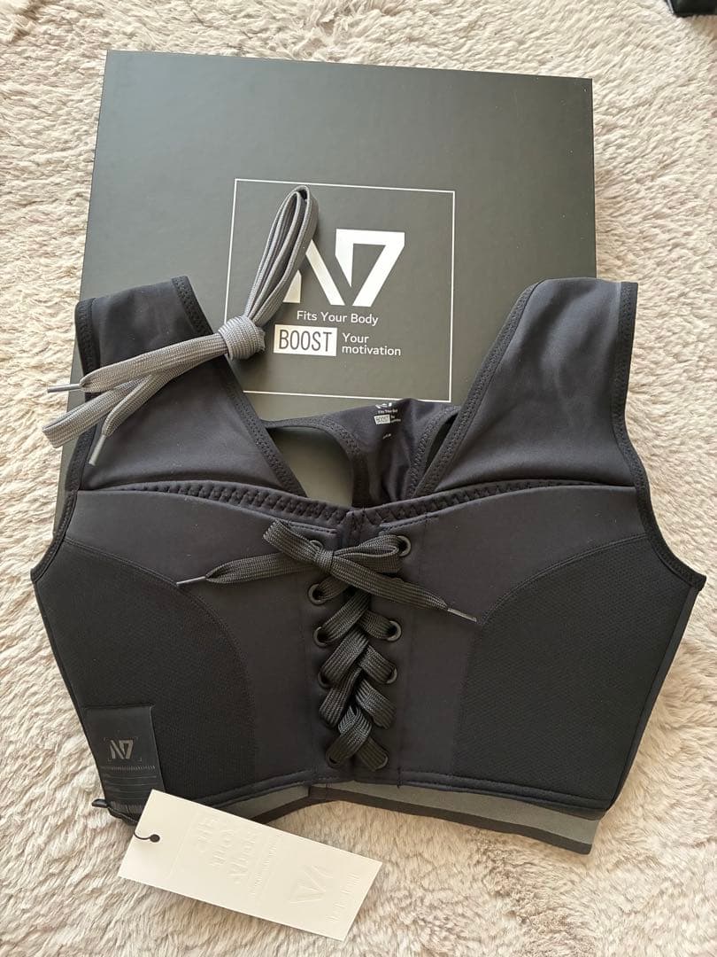 N7/ひなちゃんねる／スポーツブラ/ブラッ ク