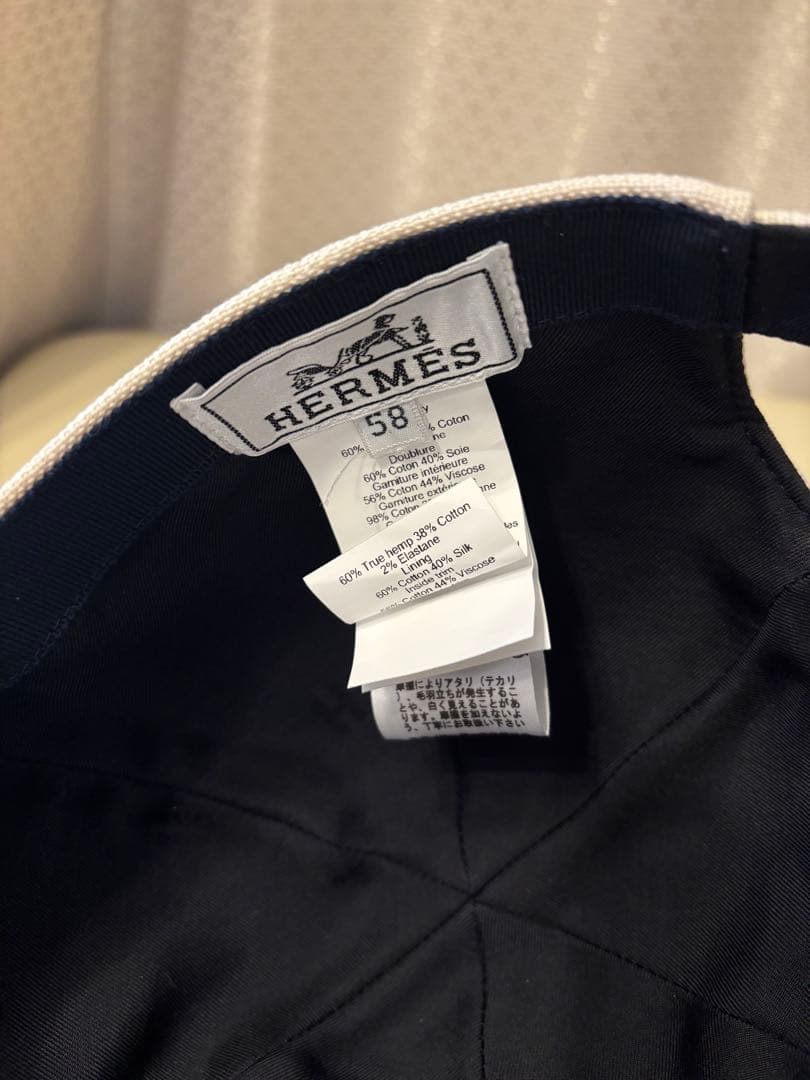 エルメス♡キャップ帽♡サイズ58♡美品