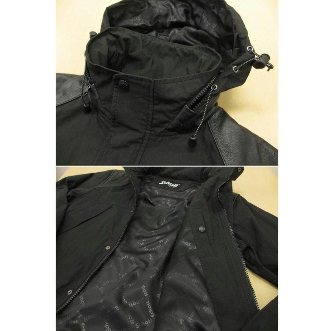 Schott レザーコンビ ジャケット/マウンテンパーカー Lサイズ ☆美品☆