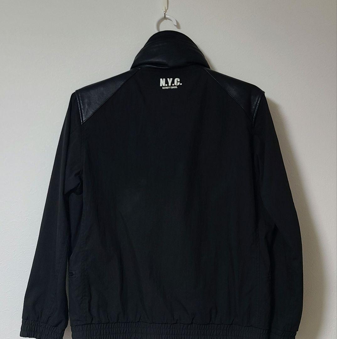 Schott レザーコンビ ジャケット/マウンテンパーカー Lサイズ ☆美品☆