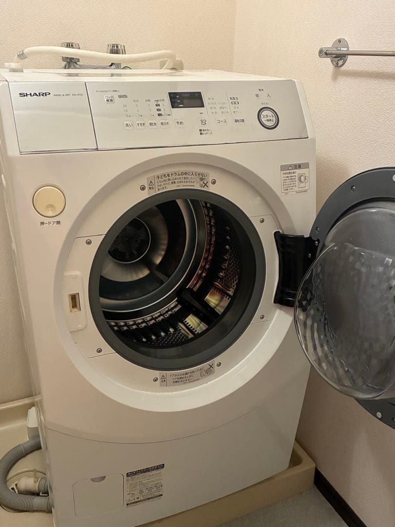 シャープ　ES-H10C■ドラム式洗濯乾燥機■ヒーターセンサー乾燥　右開き■