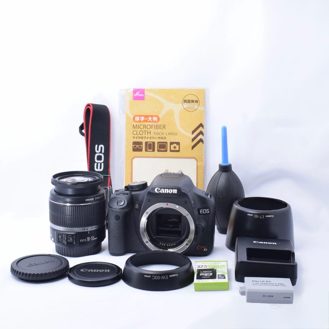 ✨️未使用に近いショット数✨️Canon Kiss X3 標準ズームレンズセット
