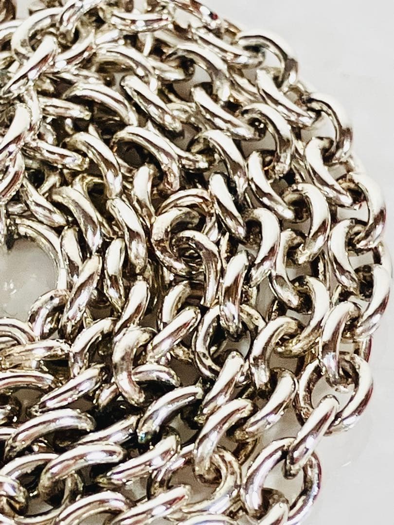 【超美品】GUCCIオーバル チェーン ネックレス 男女兼用 シルバー925