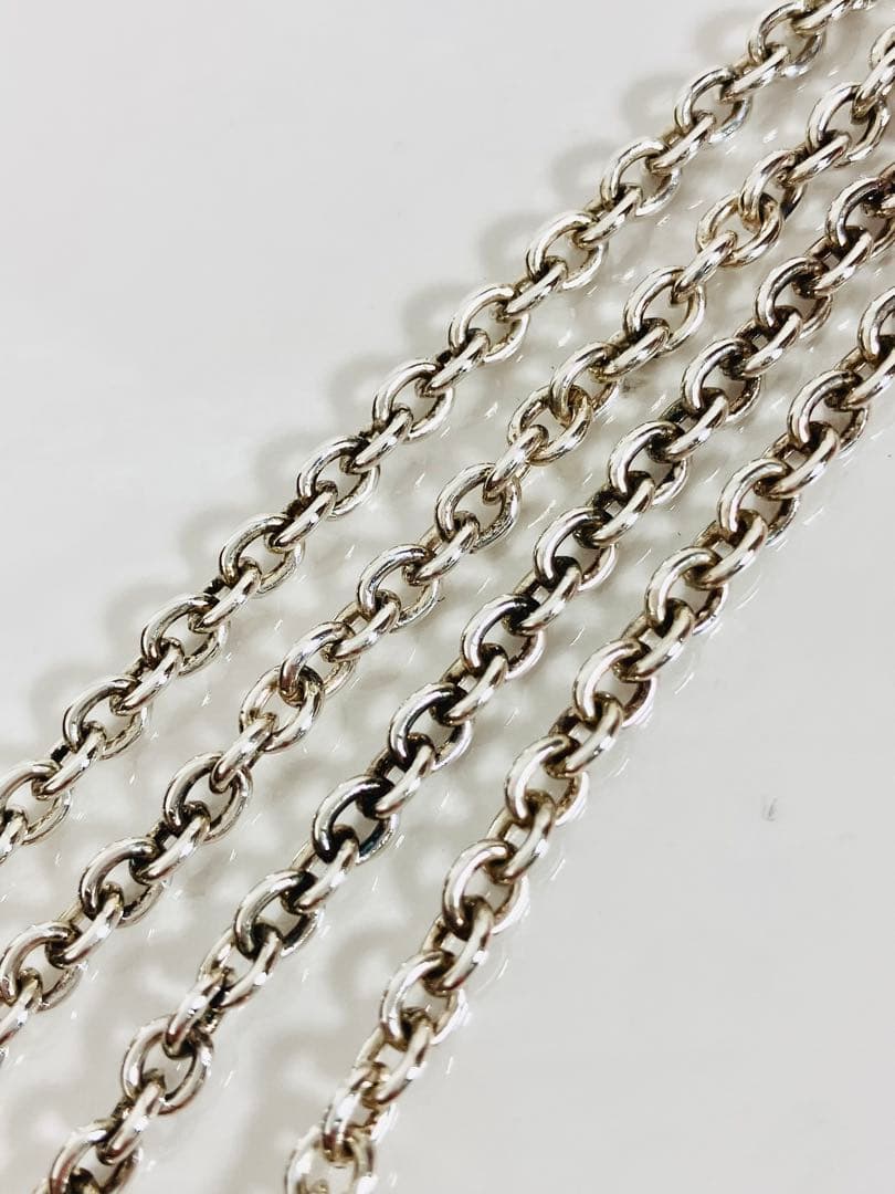 【超美品】GUCCIオーバル チェーン ネックレス 男女兼用 シルバー925