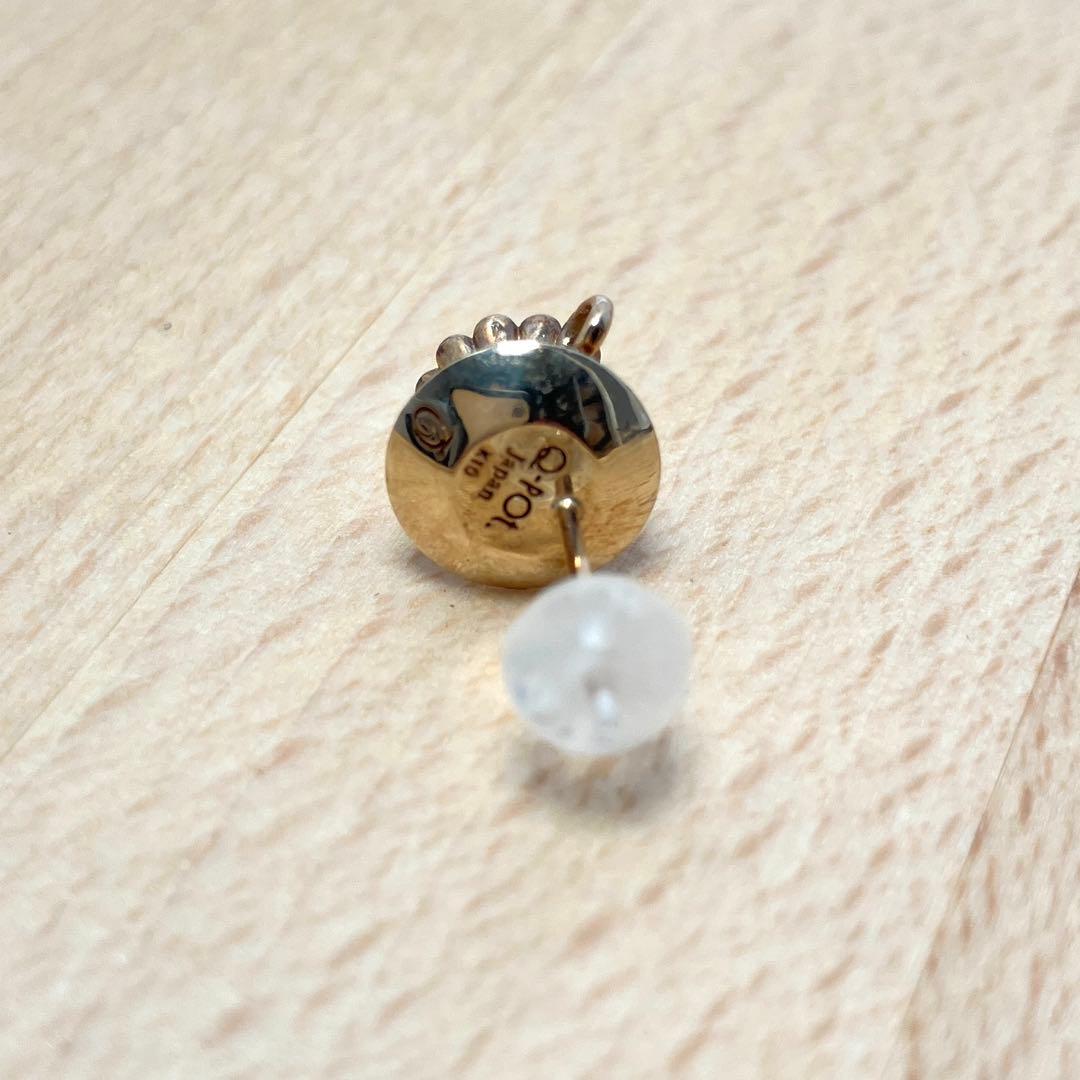 【K10】ティーカップ ピアス 【Q-pot】