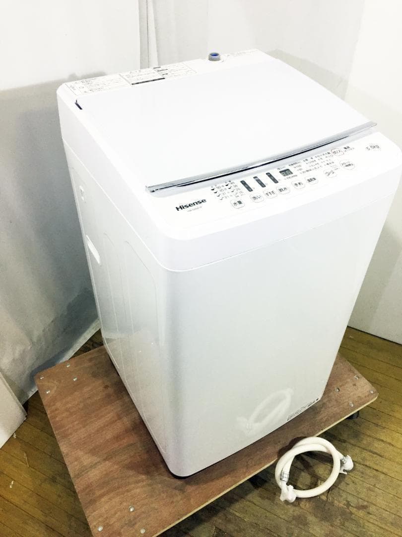 2018年製★美品 中古★ハイセンス 5.5㎏ 洗濯機【HW-G55A-W】