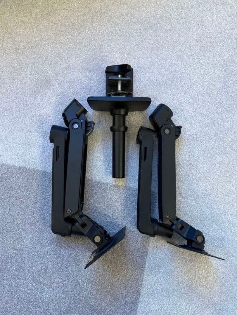 エルゴトロンLXデスクマウントアームブラックデュアル用