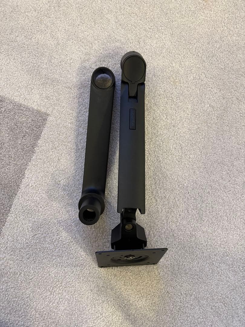 エルゴトロンLXデスクマウントアームブラックデュアル用