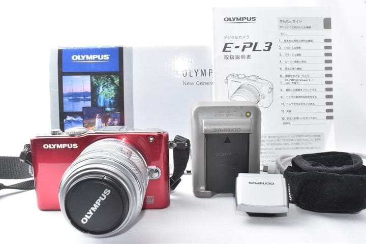 OLYMPUS PEN E-PL3 レッド レンズキット