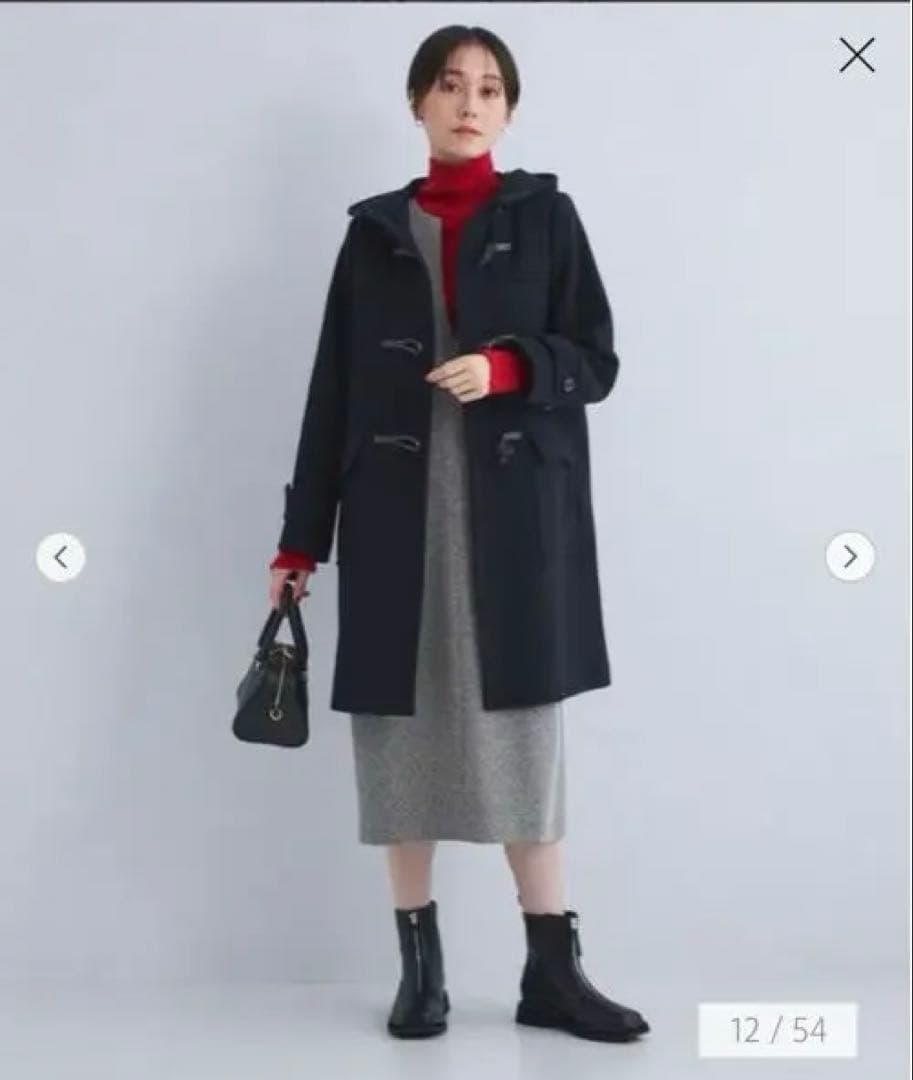 ロングダッフルコート グリーンレーベルリラクシング