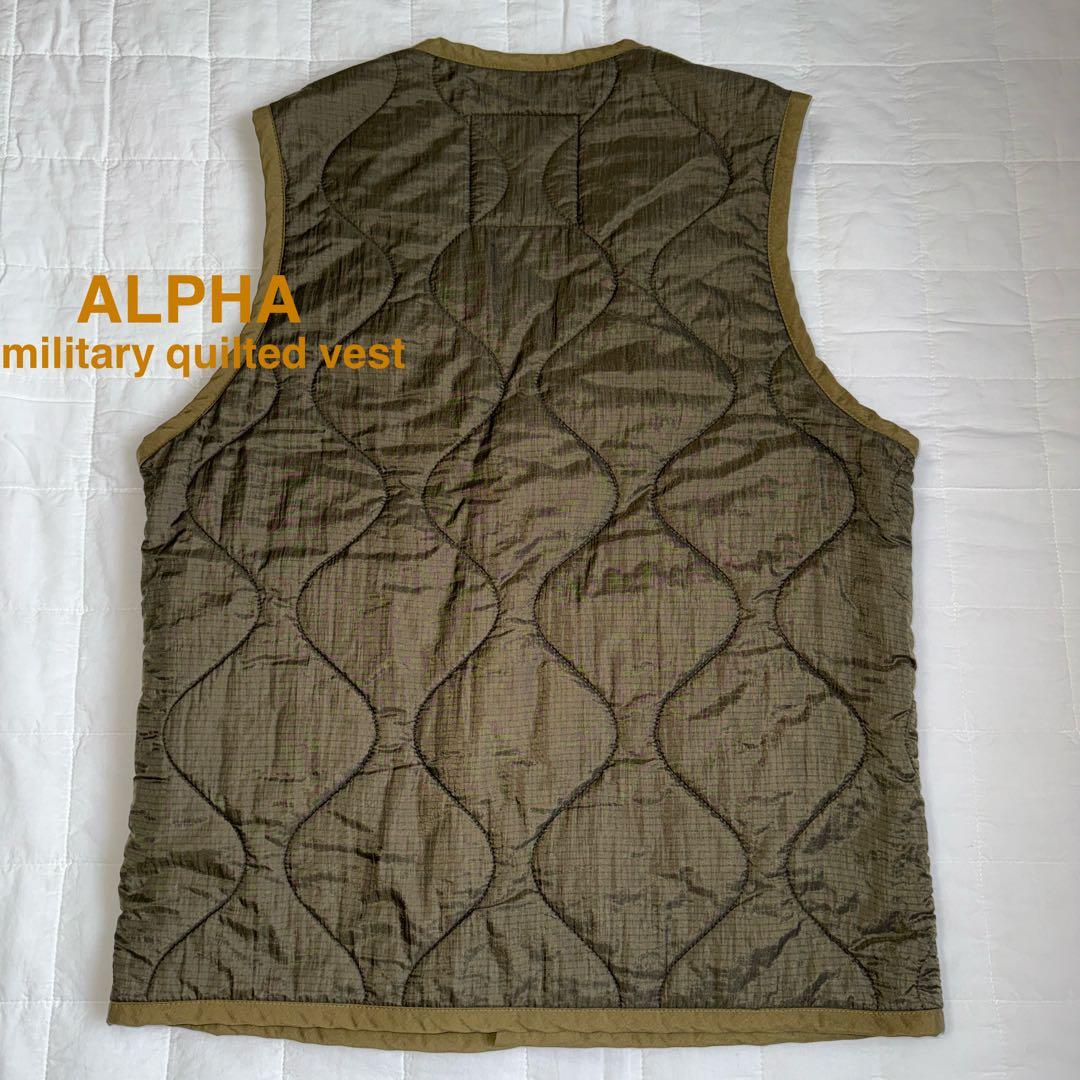 アルファー ALPHA ミリタリーキルティングベスト 新品