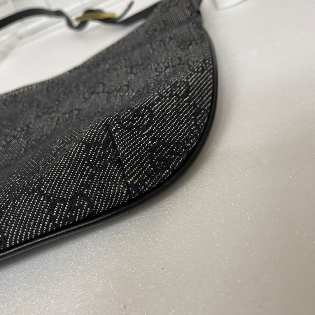 GUCCI グッチ アクセサリーポーチ gg柄 ブラック