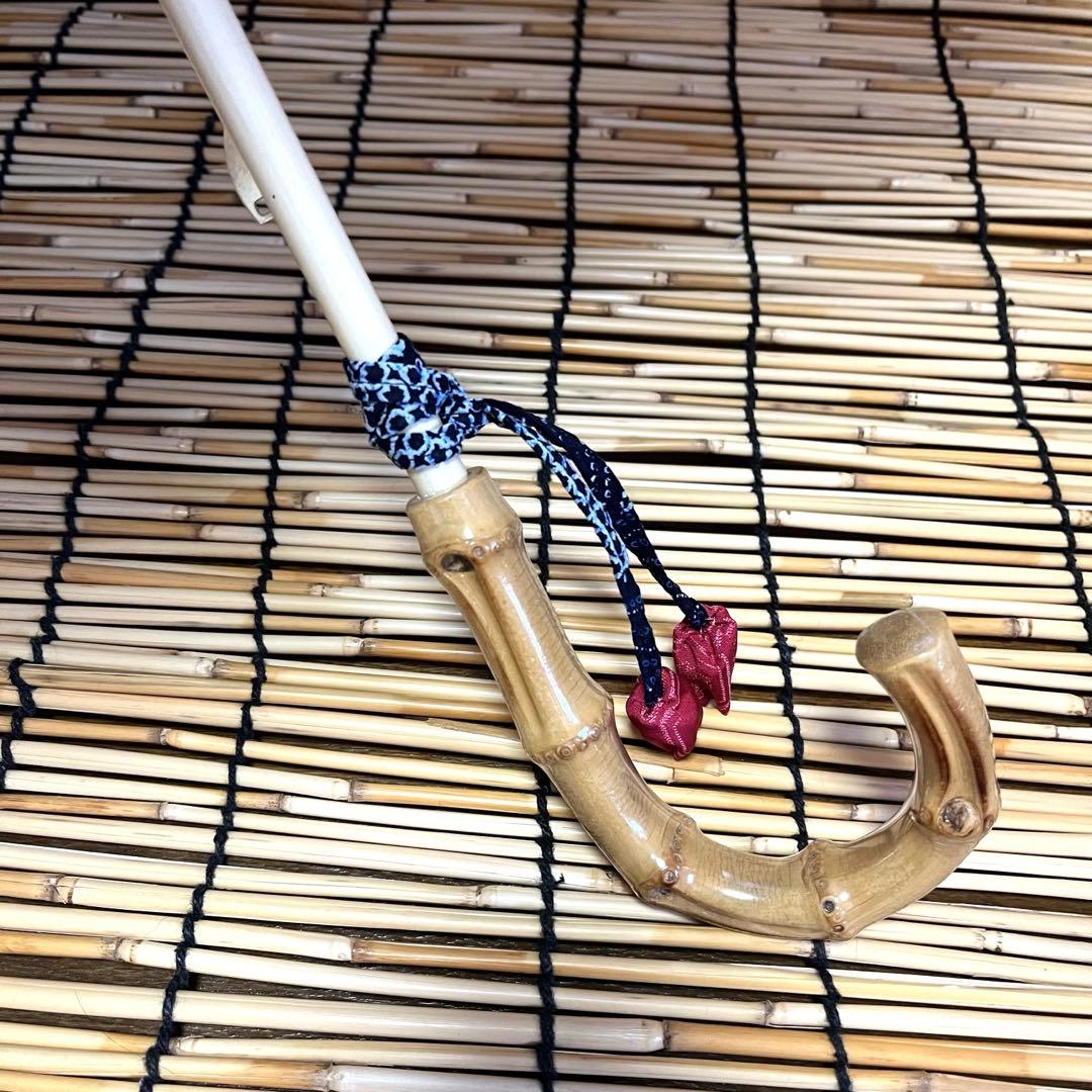 着物リメイク＊手作りおしゃれ日傘とお揃い巾着トート＊木綿 絞り花柄