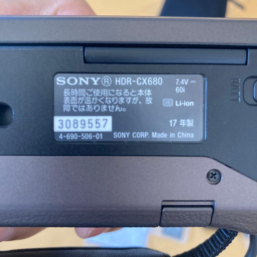 美品　Sony HDR-CX680 ビデオカメラ 本体
