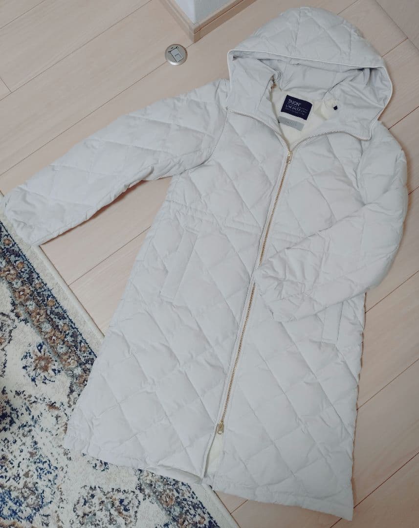 VERYベストダウン大賞◆TAION×UNFILO Aラインコート◆アイボリーS