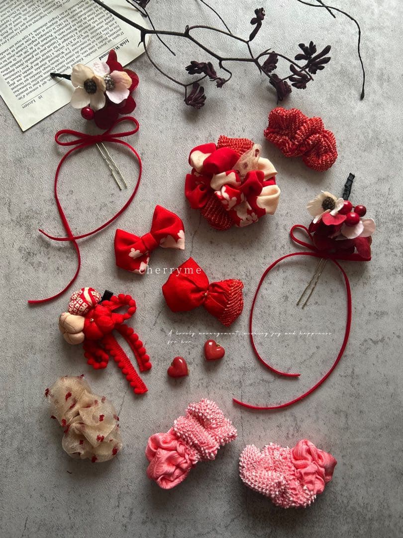 k*y様 七五三　七五三髪飾り　ヘッドドレス　着物髪飾り　リメイク髪飾り　060