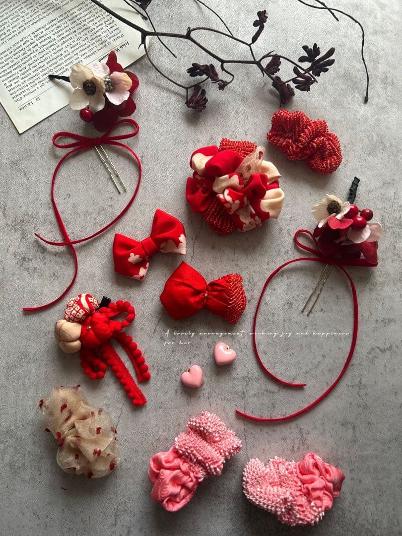 k*y様 七五三　七五三髪飾り　ヘッドドレス　着物髪飾り　リメイク髪飾り　060