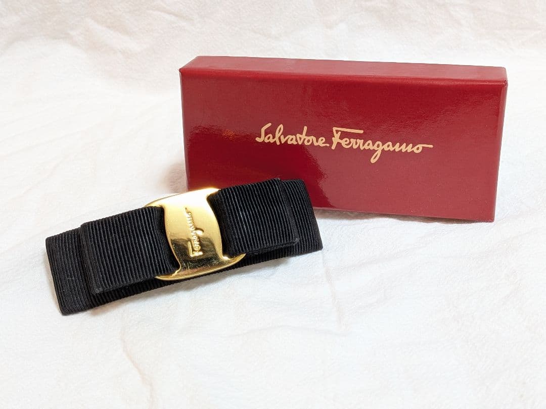 サルヴァトーレ フェラガモ ★バレッタ ブラック 箱付き ferragamo