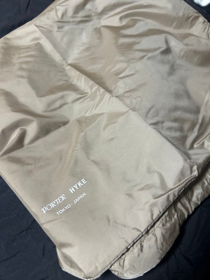 HYKE × PORTER ヘルメットバッグ Sサイズ　ベージュ