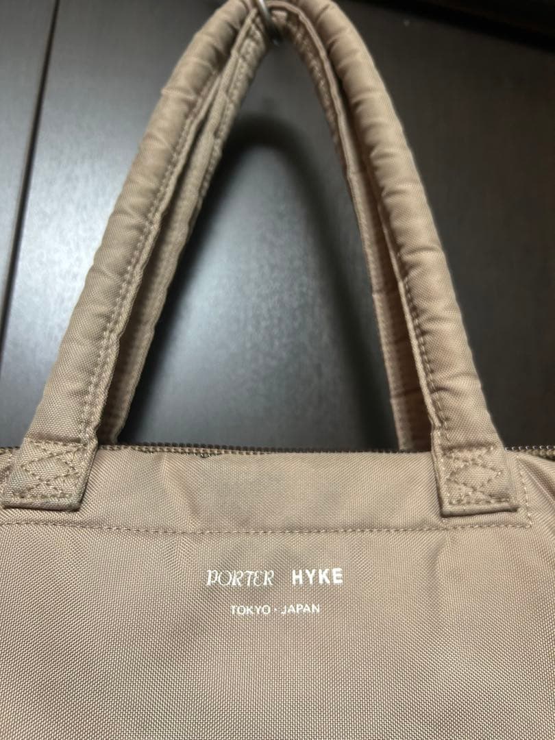 HYKE × PORTER ヘルメットバッグ Sサイズ　ベージュ